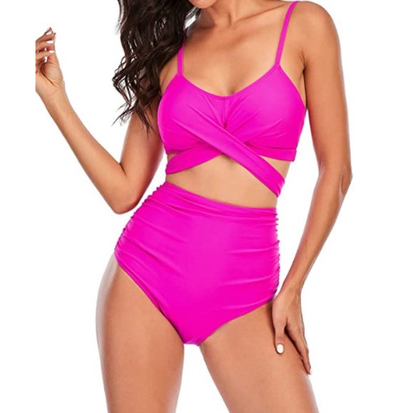 Other - Fine Pink Pastel Athletic Swimsuit